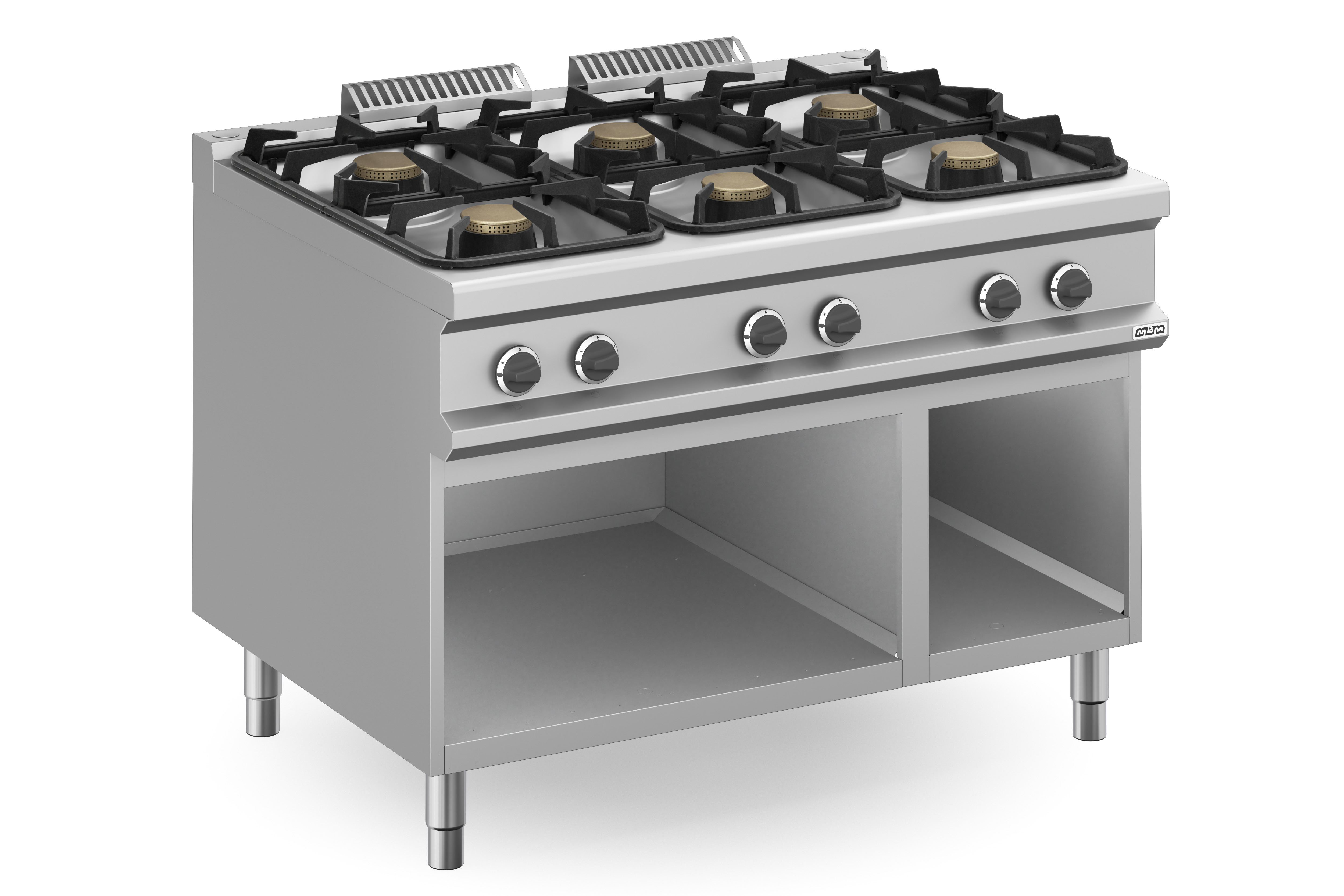 Dujinė viryklė su 6 degikliais 900 s.