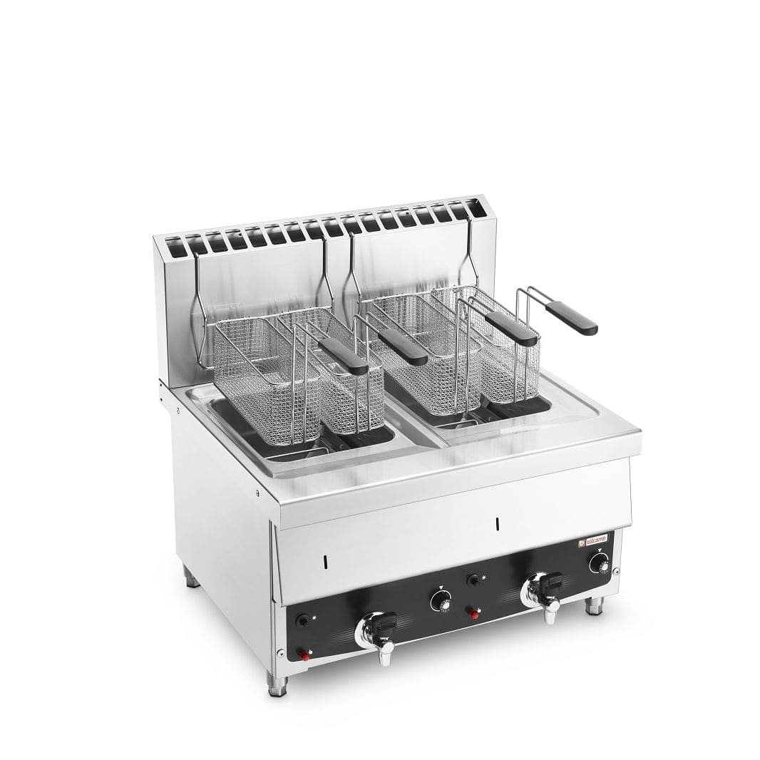 Profesionali dujinė gruzdintuvė 10+10 ltr.  