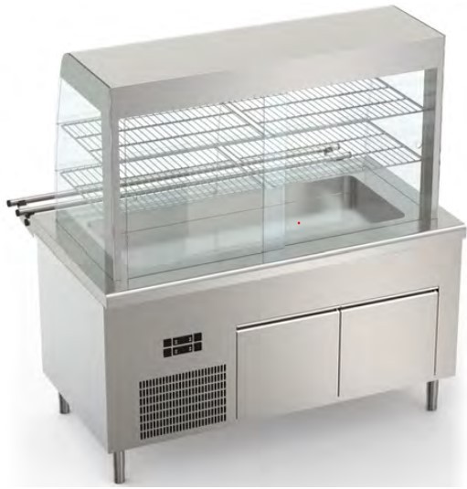 Šaldoma vitrina su šaldoma spintele MARENO