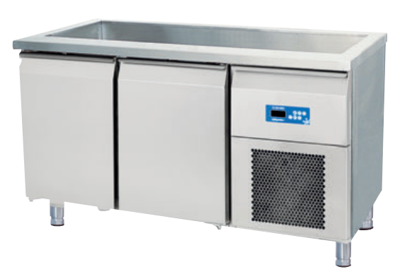 Šaldomas marmitas su šaldoma spintele OZTI 4GN1/1.