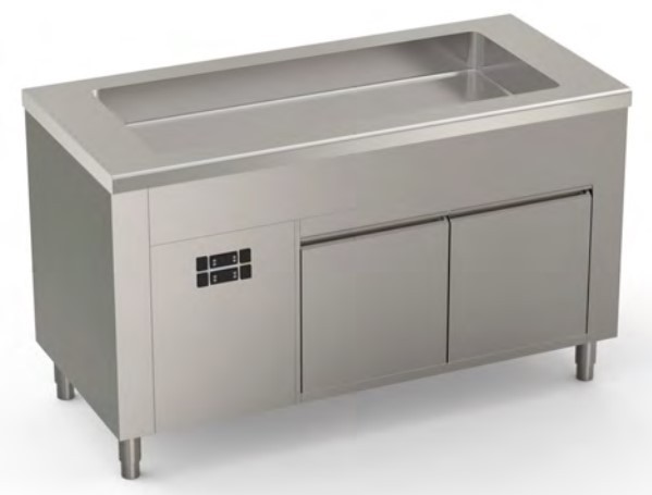 Šaldomas marmitas su šaldoma spintele savitarnai MARENO